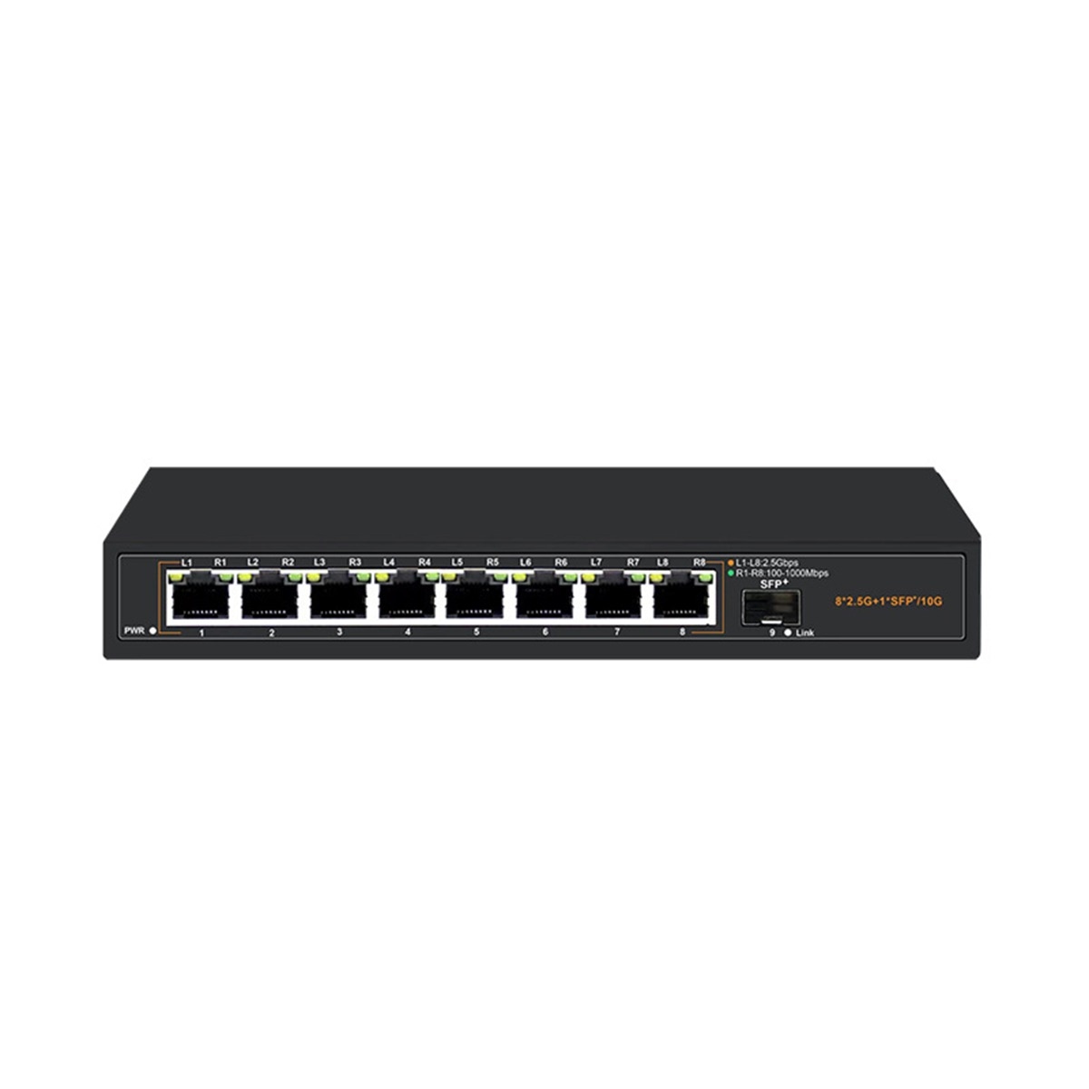 POE 8 Port 2.5G Ethernet Switch SFP+ Unmanaged Switch - LuLeey