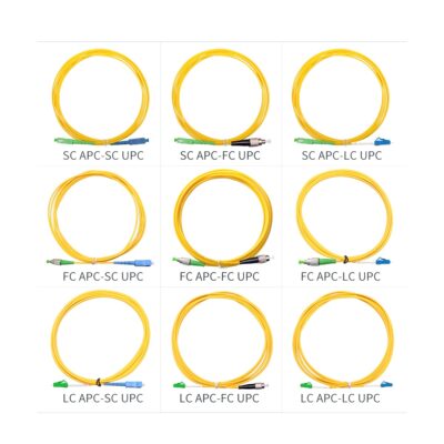 SC LC FC UPC APC 옵틱 패치 코드 케이블 싱글 코어