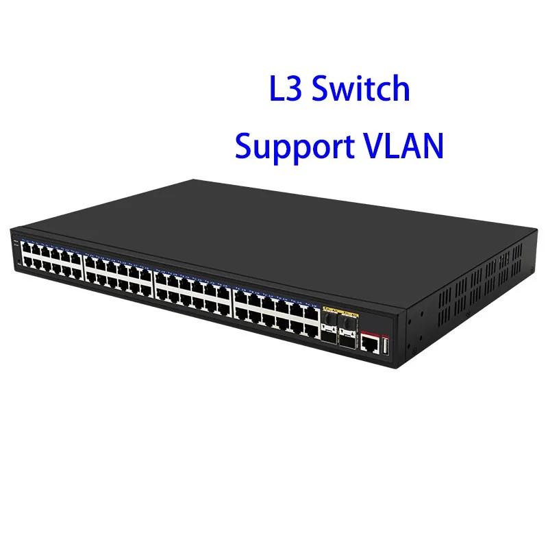 Conmutador Ethernet gestionado Gigabit de 48 puertos, LL-L3MES-SW-1000-48 - Imagen 3