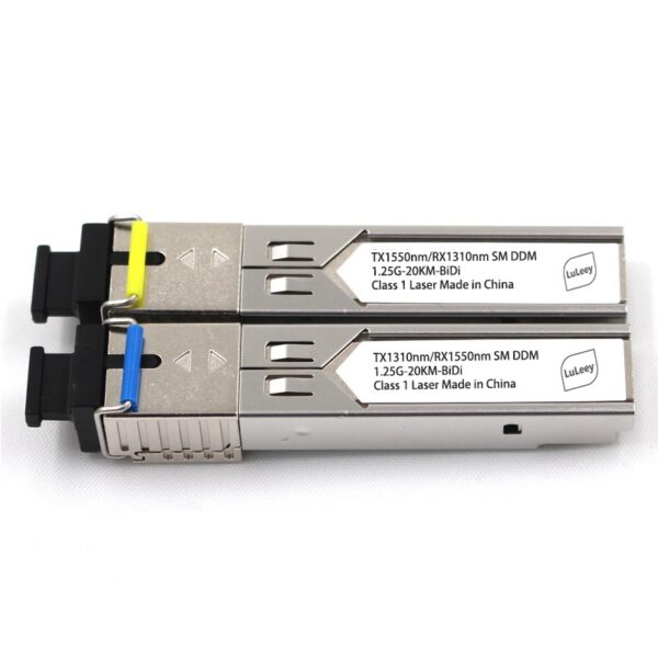 1.25G 기가비트 SMF SFP 모듈, 1310nm/1550nm 단일 모드 광 20km, Cisco/화웨이/인텔 호환 가능
