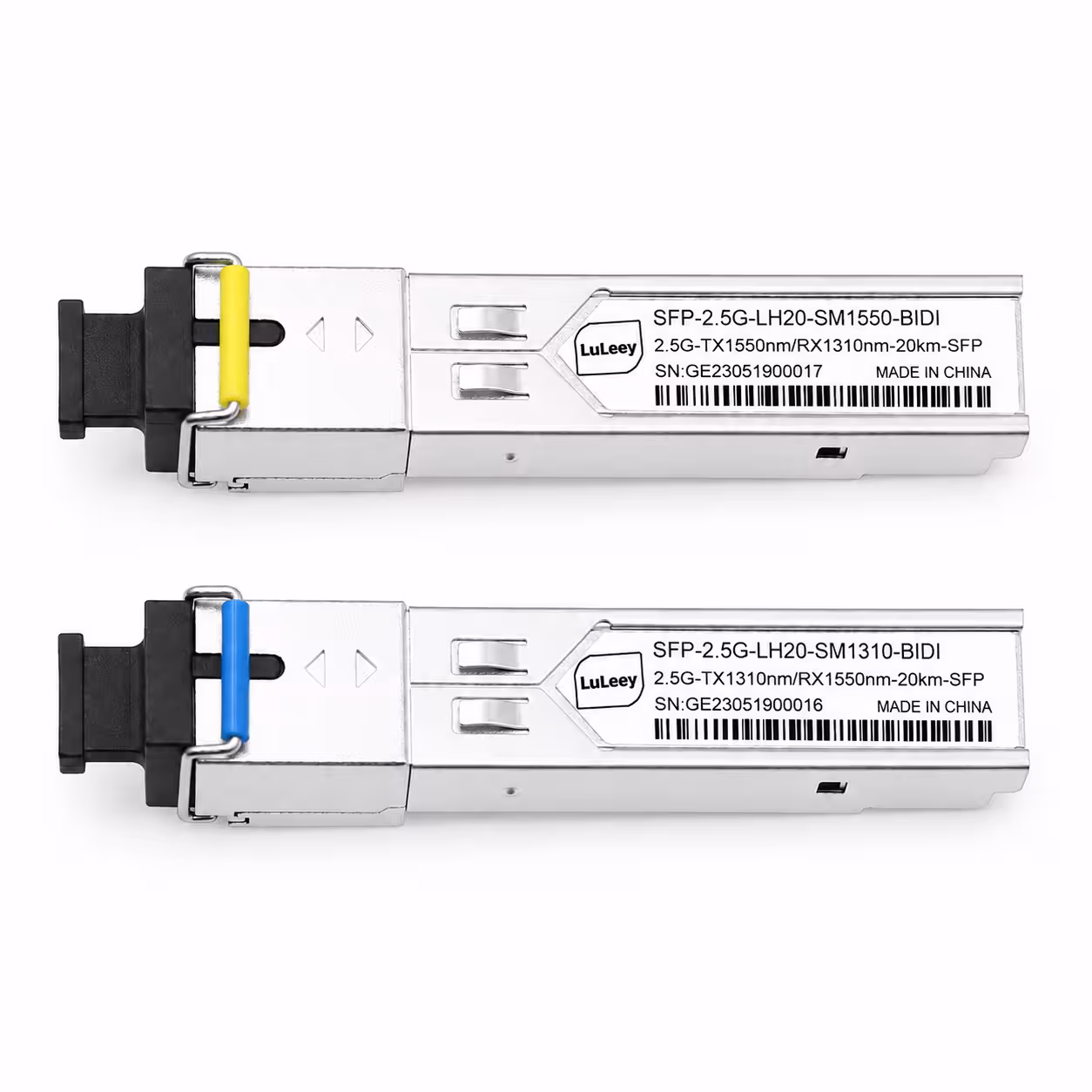 20c64b73-73aa-4457-bcf2-46956780011f 2.5G BiDi SFP Module, SC Single Mode Single Fiber Transceiver, 20km - Imagen 1