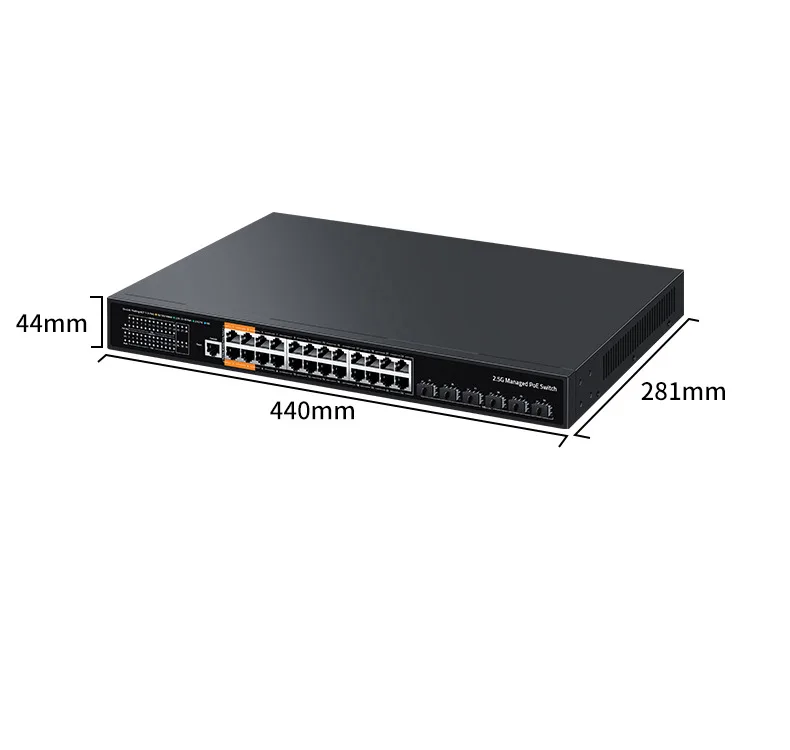 24 Port 2.5G POE Ethernet Switch L3 layers Management Switch - Image 3