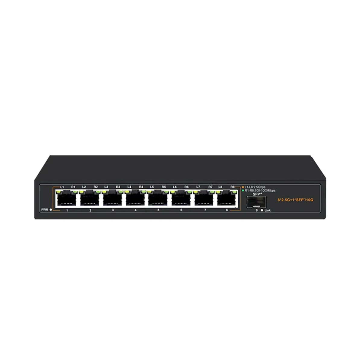 POE 8 Port 2.5G Ethernet Switch SFP+ Unmanaged Switch - Image 1