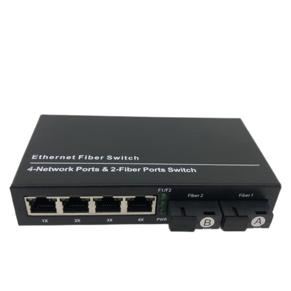 Gigabit Etherbet Fiber Switch 2xSC 4xRJ45 3km 20km media converter