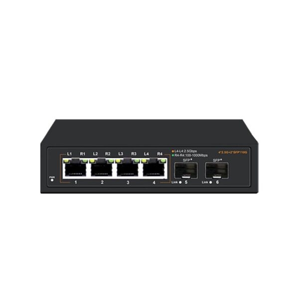 4 Port 2.5G Ethernet Switch SFP+ Unmanaged Switch