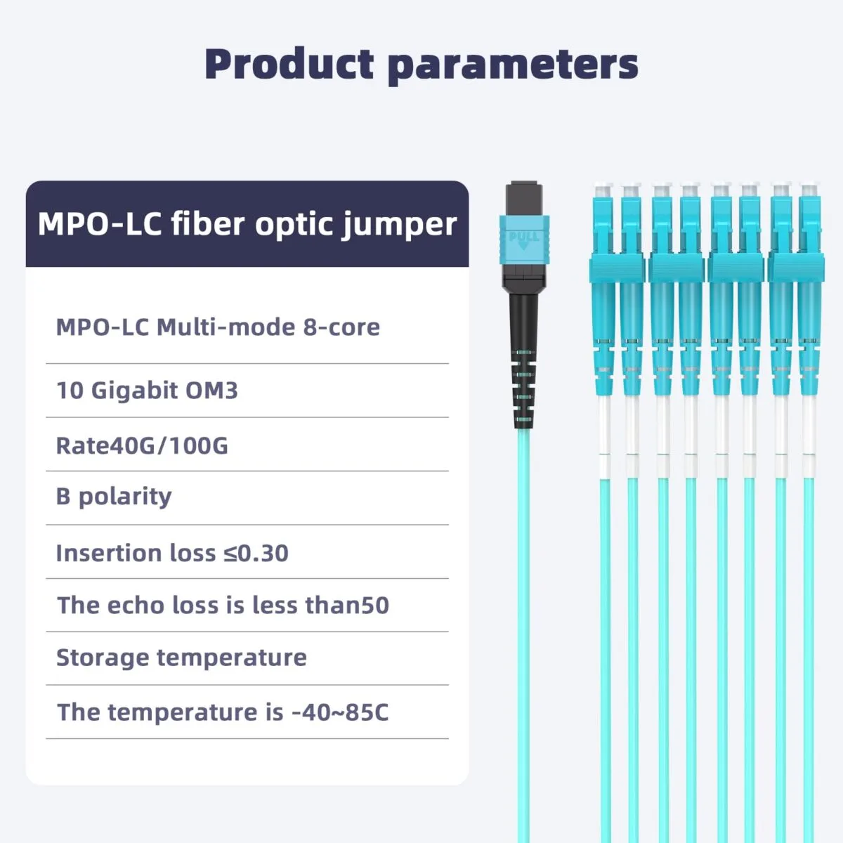 MPO a 8 x SC , OM3 MM - Imagen 2