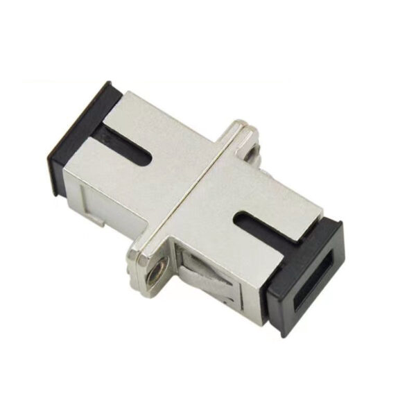 SC UPC Fiber Adapter, Single Mode Simplex Metal Flange Coupler