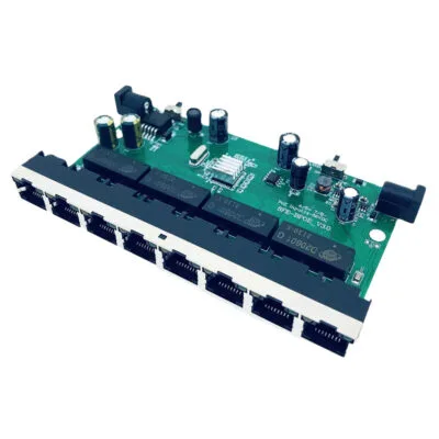 Commutateur POE inversé 100M 8RJ45 Ethernet Switch PCBA Board Industrial Grade