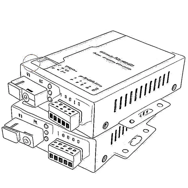 Seriell zu Glasfaser-Medienkonverter