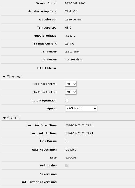 How to Resolve XPON Stick Disabling on Mikrotik RB5009 When Using Fiber Cables 2 image 4