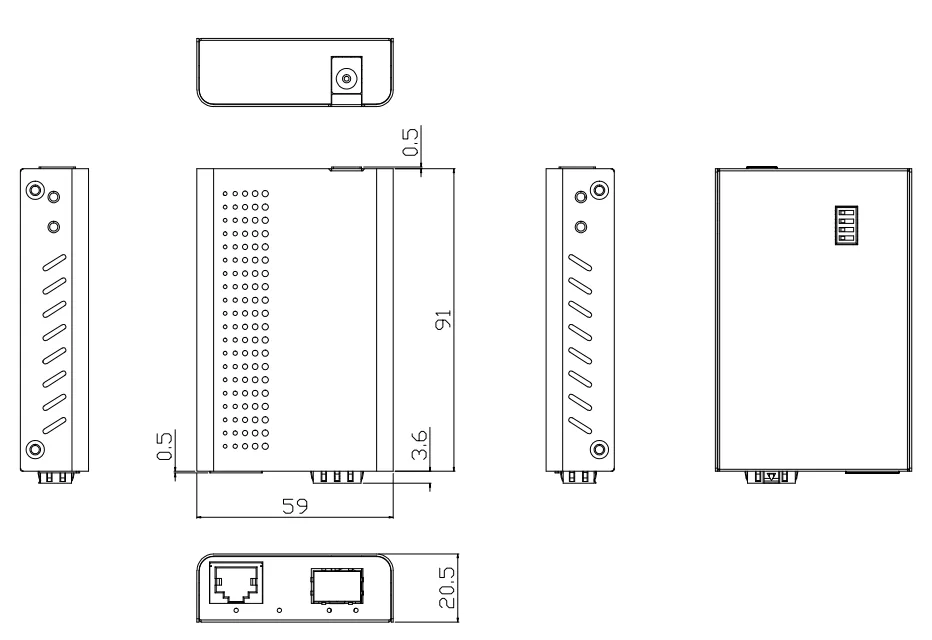 MINI-SFPMC10G10G Conversor de medios SFP+ a RJ45, 10GBase-T/R Multi-Rate Support, Compatible XGS-PON/XGPON Stick - Imagen 2