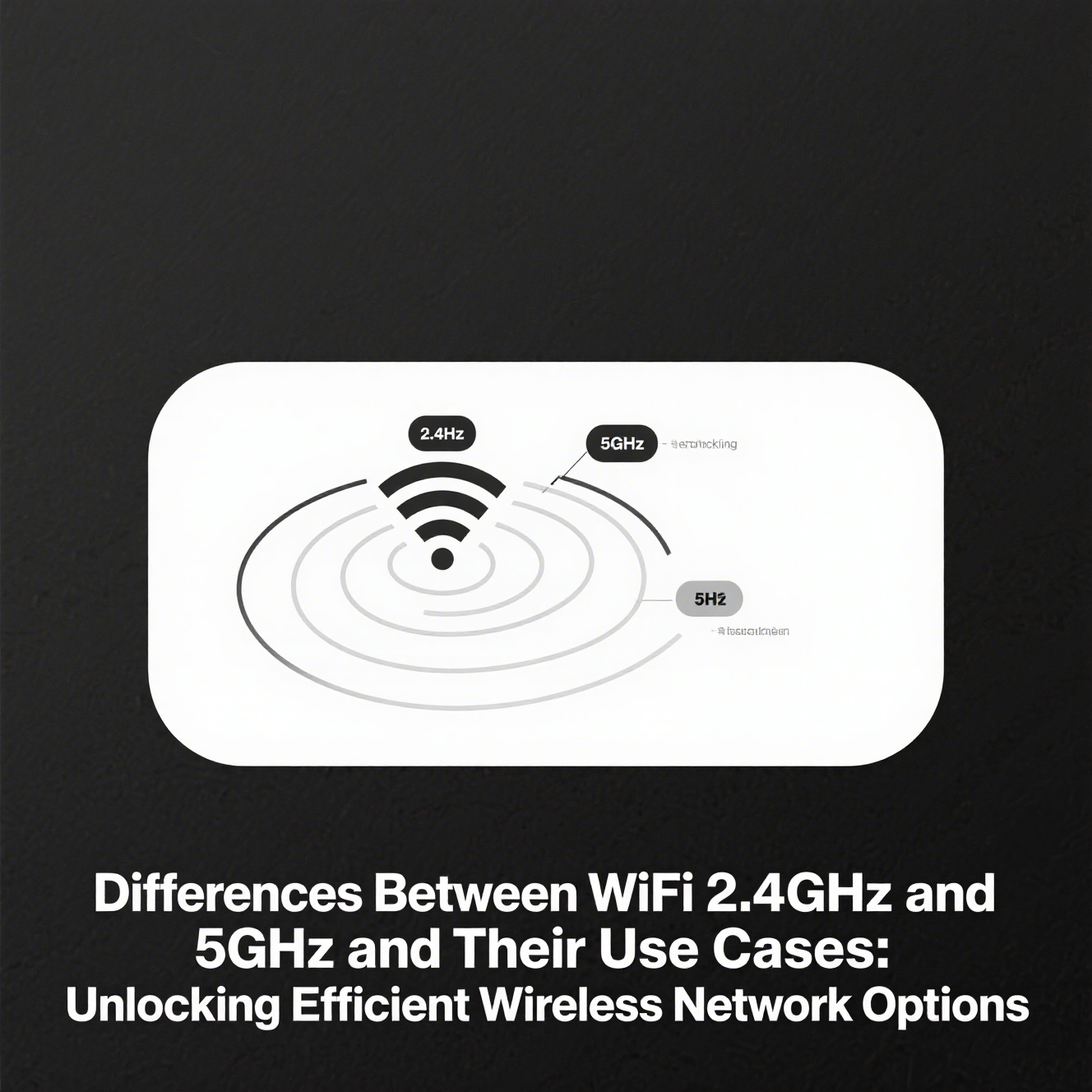Differences Between WiFi 2.4GHz and 5GHz and Their Use Cases_ Unlocking Efficient Wireless Network Options