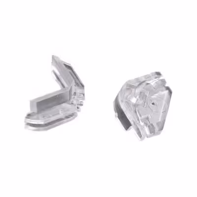 Luleey FTTR Invisible Fiber Corner Protector, Transparent Fiber Corner Protector for Indoor Cable, Indoor Fiber Cable Protector for FTTR Installation, Invisible Fiber Optic Cable Protector, FTTR Fiber Routing Accessory, Inside Corner Fiber Protector, Outside Corner Fiber Protector, Transparent FTTH Jumper Wire Corner Protector