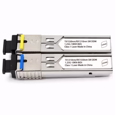 1,25 G BiDi-SFP-Modul, Gigabit-SC-SMF-Transceiver-Paar für 10 km (DDM)