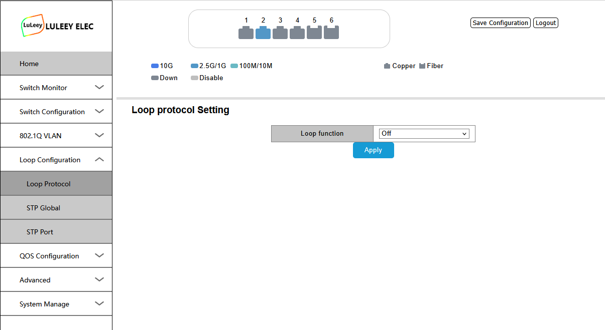 LL-L2+MES-425GE2SFP+ 사용자 가이드: 로그인, VLAN 및 웹 관리 12 LL L2MES 425GE2SFP12