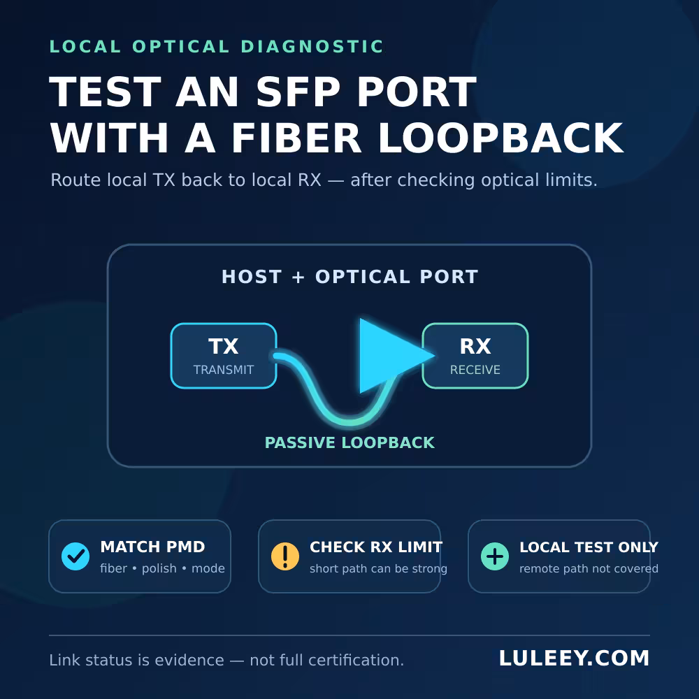 How to Test an SFP Port with a Fiber Loopback 1 test sfp port fiber loopback hero
